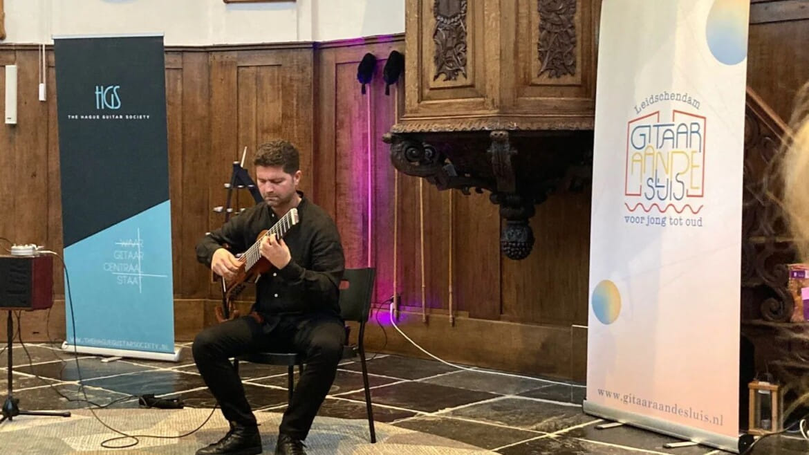 Solo 8 string guitar concert, Guitar aan de sluis Netherlands