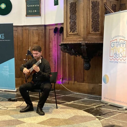 Solo 8 string guitar concert, Guitar aan de sluis Netherlands
