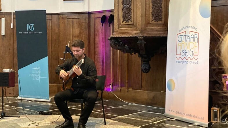 Solo 8 string guitar concert, Guitar aan de sluis Netherlands