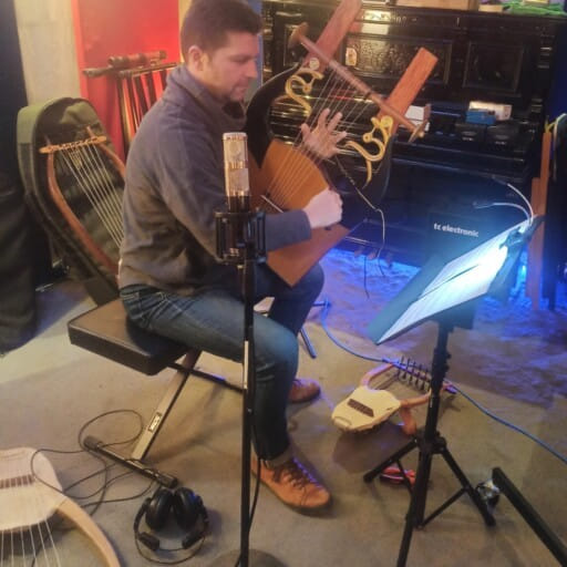 Recordings for international projects (handmade Lyra & Kitharis family by Palmos ancient instruments)