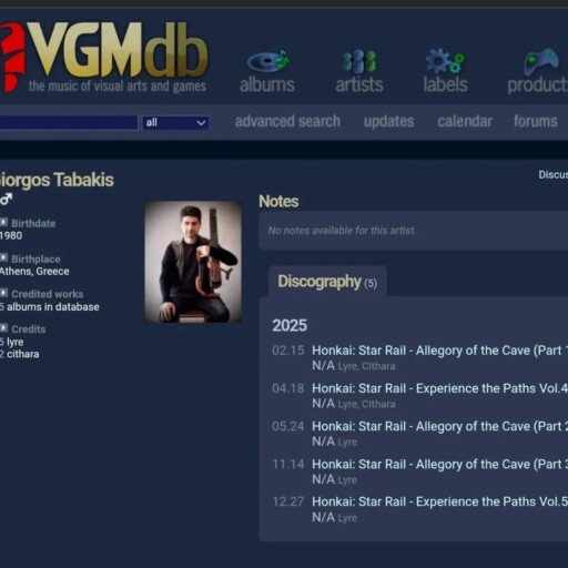 Honkai Star Reil new music – Ancient Greek Lyre, Kitharis, Varvitos